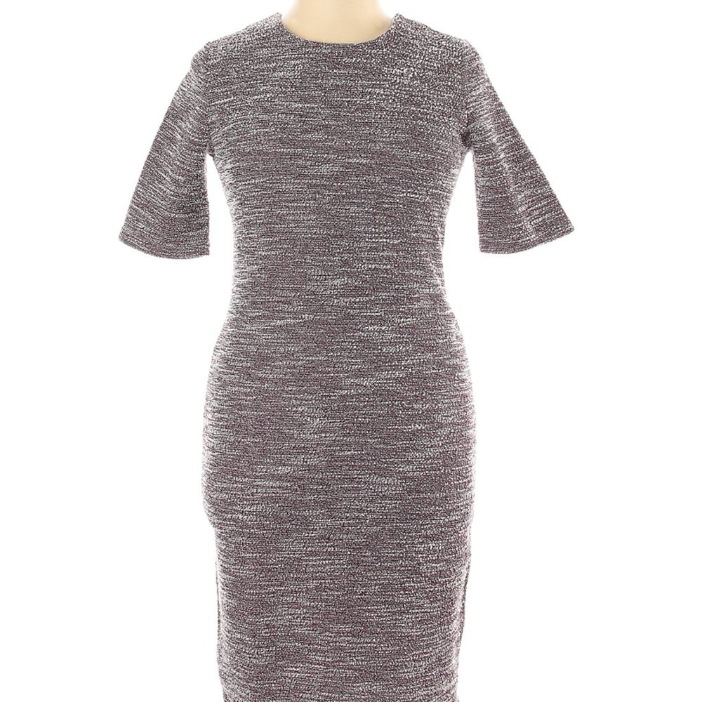 ❤️ - Banana Republic Fitted Burgundy Tweedy Dress